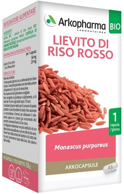 ARKO CAPSULE LIEV RISO ROSSO 45 CAPSULE - fitfarma.it