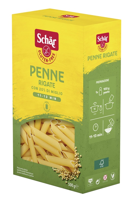 SCHAR PENNE RIGATE 500 G - fitfarma.it