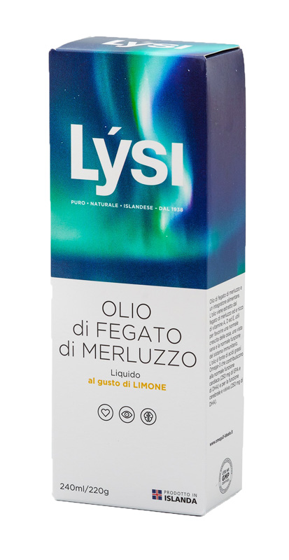 LYSI OLIO FEGATO MERLUZZO LIMONE 240 ML - fitfarma.it
