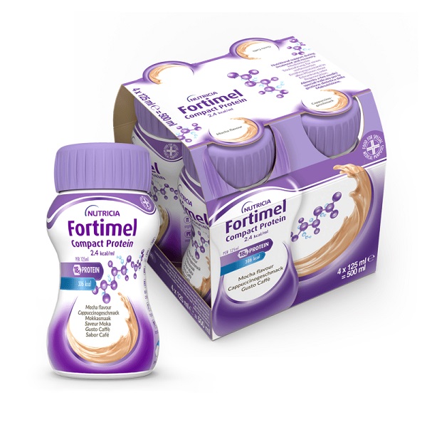 FORTIMEL COMPACT PROTEIN CAFFE' 4 X 125 ML - fitfarma.it