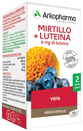 ARKO CAPSULE MIRTILLO+LUTEINA 45 CAPSULE - fitfarma.it