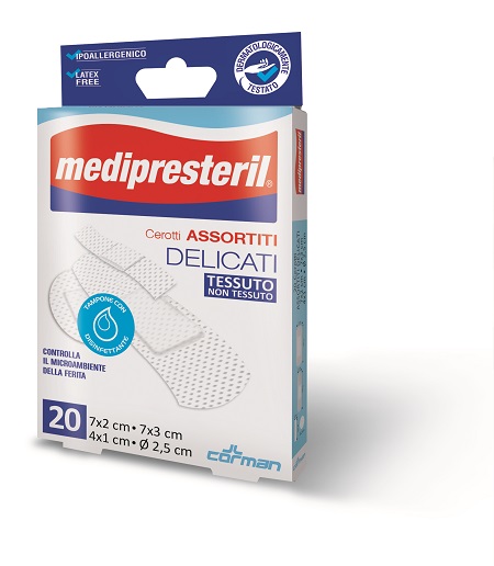 CEROTTO GRANDE MEDIPRESTERIL DELICATO TNT 7X3CM 20 PEZZI - fitfarma.it