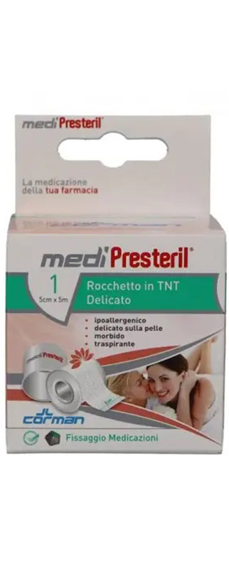 CEROTTO MEDIPRESTERIL TESSUTO NON TESSUTO IN ROCCHETTO CM 5 X 5 M - fitfarma.it