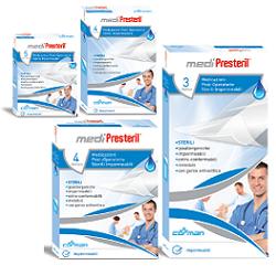 MEDICAZIONE POST OPERATORIA MEDIPRESTERIL IMPERMEABILE 10X15CM 4 PEZZI - fitfarma.it