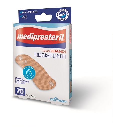 CEROTTO MEDIO MEDIPRESTERIL RESISTENTE 7X2CM 20 PEZZI - fitfarma.it