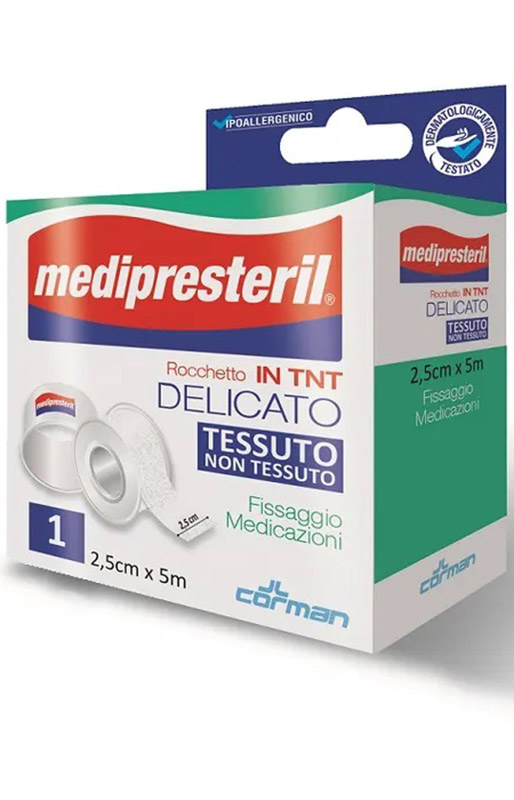 CEROTTO MEDIPRESTERIL DISPENSER TESSUTO NON TESSUTO 5X250CM - fitfarma.it