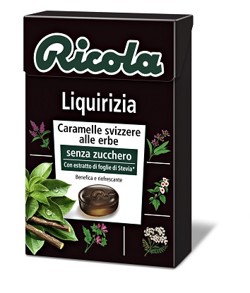 RICOLA LIQUIRIZIA SENZA ZUCCHERO 50 G - fitfarma.it