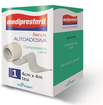 BENDA ADESIVA MEDIPRESTERIL 4X400CM - fitfarma.it