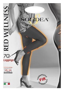 RED WELLNESS 70 LEGGINS NERO 1S - fitfarma.it