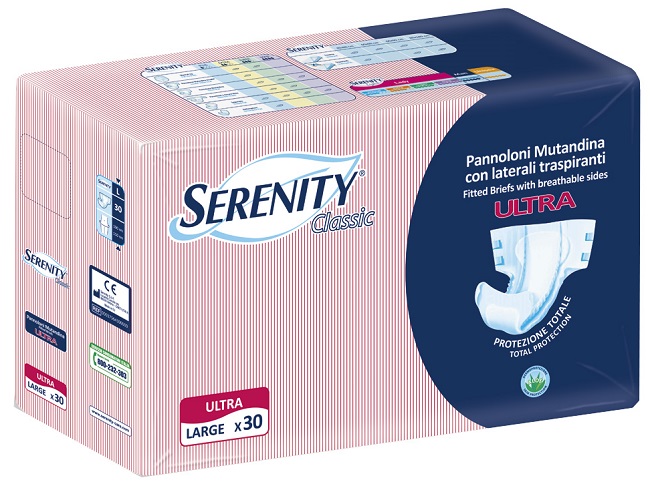 PANNOLONE A MUTANDINA SERENITY CLASSIC ULTRA ALOE LARGE 30 PEZZI - fitfarma.it