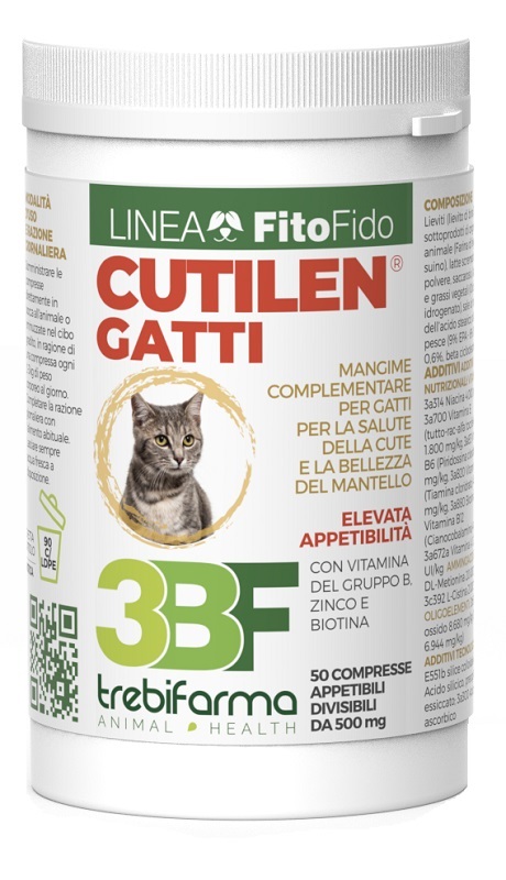 CUTILEN GATTI 50 COMPRESSE BARATTOLO 25 G - fitfarma.it