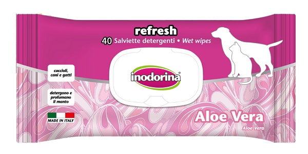 SALVIETTE ALOE VERA INODORINA 40 PEZZI - fitfarma.it