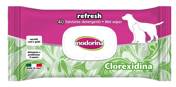SALVIETTE CLOREXIDINA INODORINA 40 PEZZI - fitfarma.it