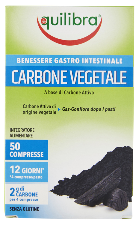 CARBONE VEGETALE 50 COMPRESSE - fitfarma.it
