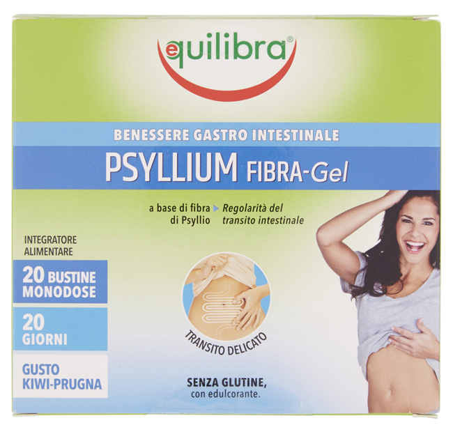 PSYLLIUM FIBRA GEL GUSTO KIWI PRUGNA 20 BUSTINE MONODOSE - fitfarma.it