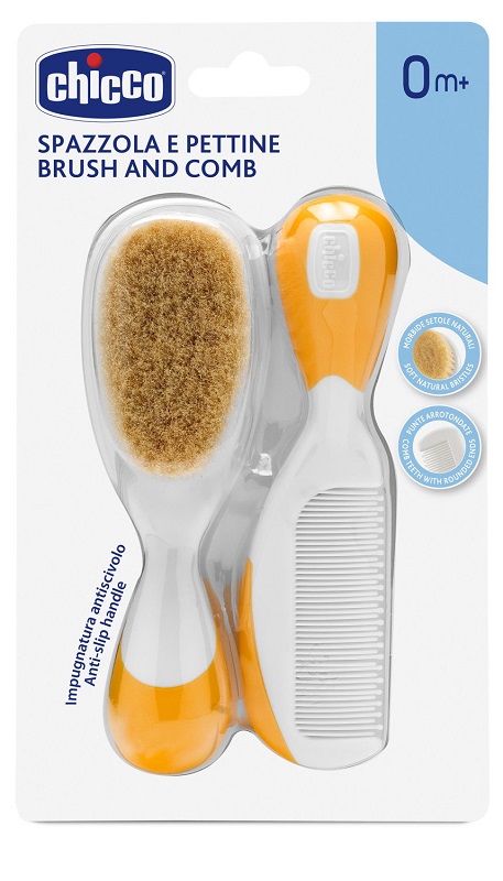 CHICCO SPAZZOLA + PETTINE ARANCIONE - fitfarma.it