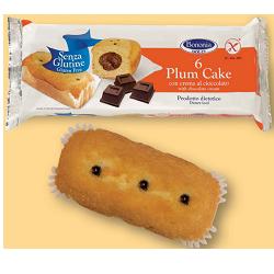 BONONIA PLUMCAKE CREMA CIOCCOLATO SENZA GLUTINE 6 X 45 G - fitfarma.it