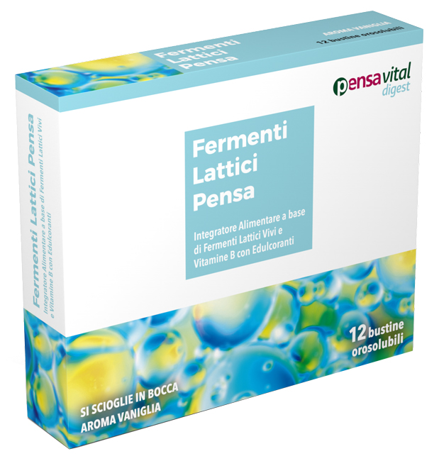 FERMENTI LATTICI VIVI E VITAMINE B 12 VANIGLIA BUSTINE OROSOLUBILI - fitfarma.it
