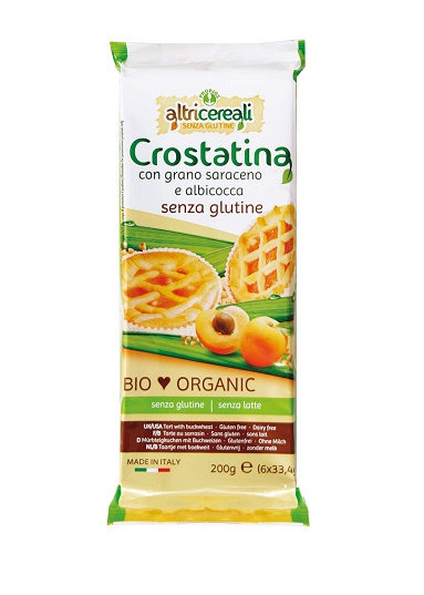 ALTRICEREALI CROSTATINA GRANO SARACENO E ALBICOCCA 6 X 33,5 G - fitfarma.it