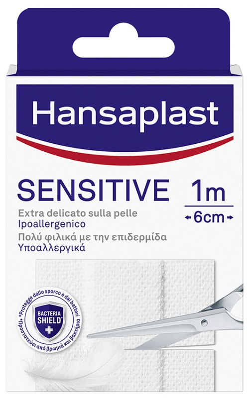 HANSAPLAST STRISCIA SENSITIVE PRETAGLIATA 1X6CM 10 PEZZI - fitfarma.it
