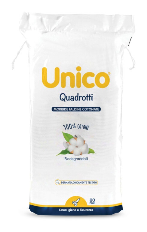 UNICO QUADROTTI 100% COTONE 60 PEZZI - fitfarma.it