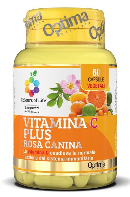 COLOURS OF LIFE VITAMINA C PLUS ROSA CANINA 60 CAPSULE VEGETALI 724 MG - fitfarma.it