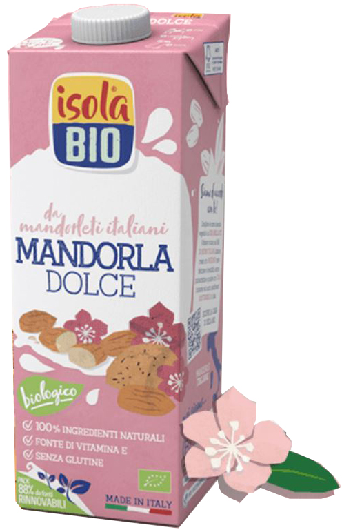 ISOLA BIO MANDORLA DOLCE BEVANDA BIOLOGICA 1 LITRO - fitfarma.it