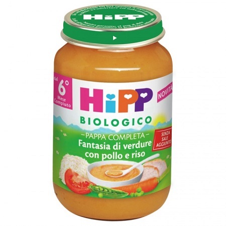 HIPP BIO PAPPA PRONTA FANTAS VERD POLLO RISO 190 G - fitfarma.it