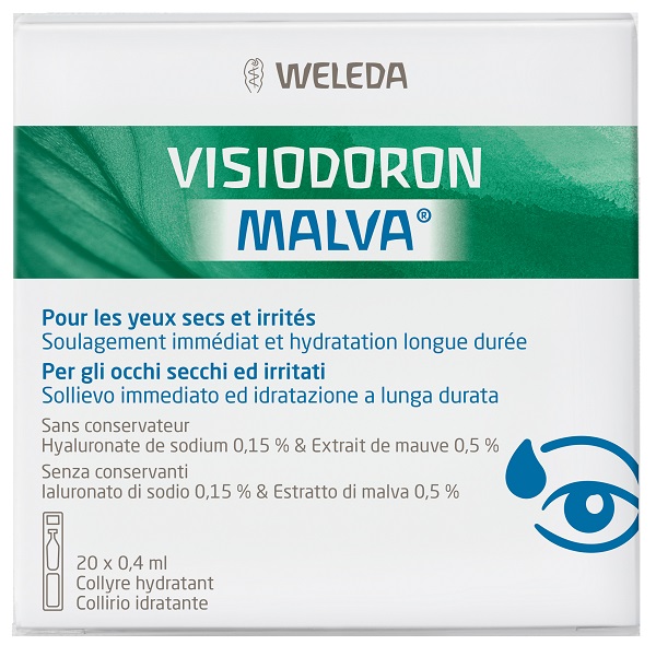 GOCCE OCULARI VISIODORON MALVA 20 MONODOSE DA 0,4 ML - fitfarma.it