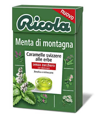 RICOLA MENTA DI MONTAGNA SENZA ZUCCHERO 50 G - fitfarma.it