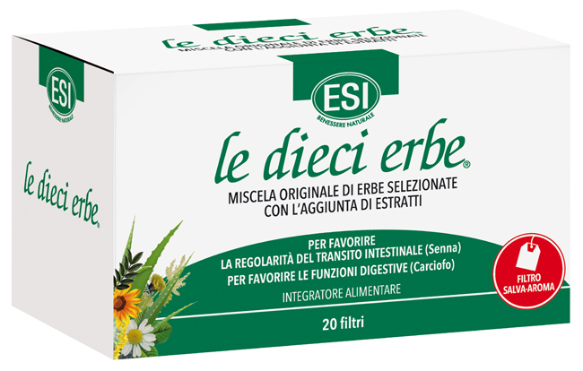 ESI LE DIECI ERBE TISANA 20 FILTRI - fitfarma.it