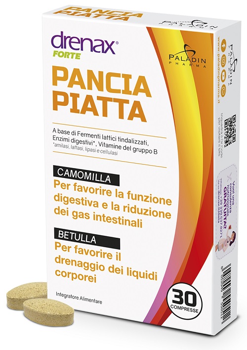 DRENAX FORTE PANCIA PIATTA 30 COMPRESSE - fitfarma.it