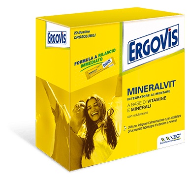 ERGOVIS MINERALVIT 20 BUSTE OROSOLUBILI 30 G - fitfarma.it