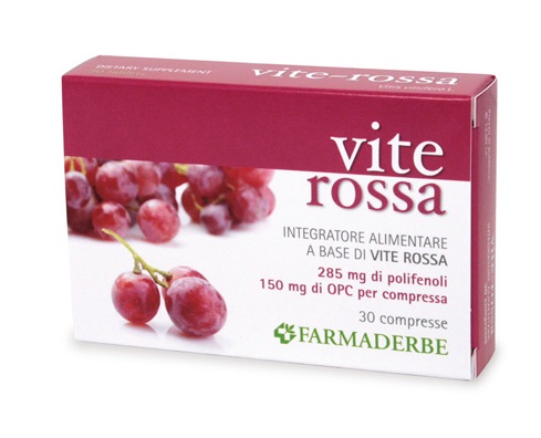 VITE ROSSA 30 COMPRESSE - fitfarma.it