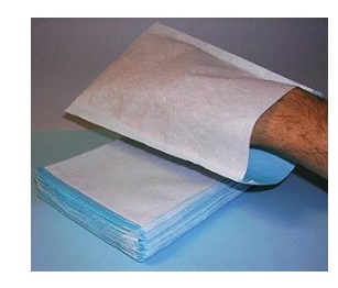 MANOPOLA IMPERMEABILE NON SAPONATA COLORE AZZURRO 100 PEZZI - fitfarma.it