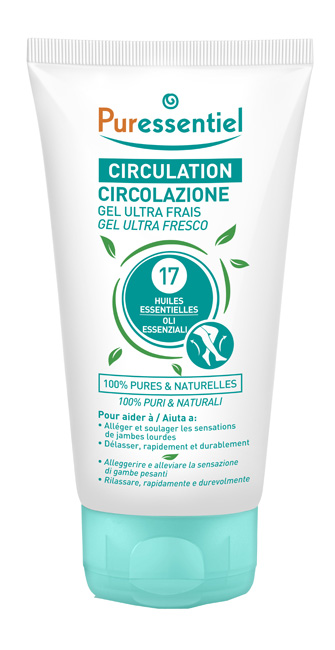 PURESSENTIEL GEL ULTRA FRESCO CIRCOLAZIONE 17 OLI ESSENZIALI 125 ML - fitfarma.it