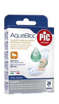 CEROTTO PIC AQUABLOC 19X72MM ANTIBATTERICO 20 PEZZI - fitfarma.it