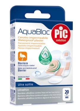 CEROTTO PIC AQUABLOC MIX ANTIBATTERICO 20 PEZZI - fitfarma.it