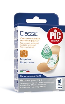 CEROTTO PIC CLASSIC 25X72 MM 10 ANTIBATTERICO 10 PEZZI - fitfarma.it