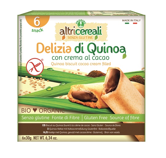 ALTRICEREALI DELIZIA QUINOA CON CREMA DI CACAO BIO 180 G - fitfarma.it