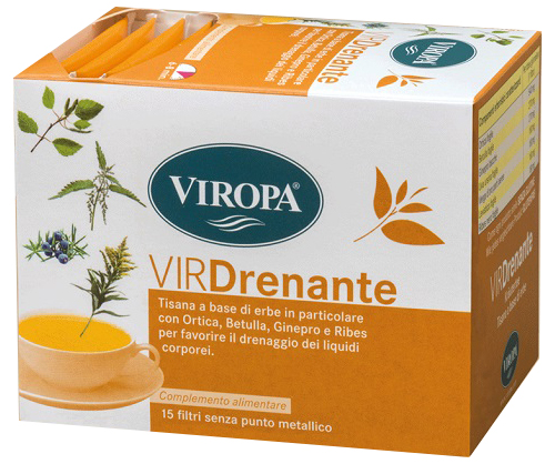 VIROPA DRENANTE TISANA 15 BUSTINE - fitfarma.it