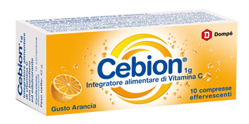 CEBION EFFERVESCENTI VITAMINA C ARANCIA 10 COMPRESSE - fitfarma.it