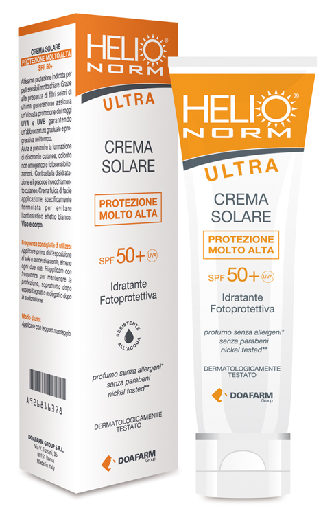 HELIONORM ULTRA CREMA SOLARE SPF 50+ 100 ML - fitfarma.it