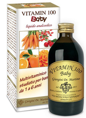 VITAMIN 100 BABY LIQUIDO ANALCOLICO 200 ML - fitfarma.it