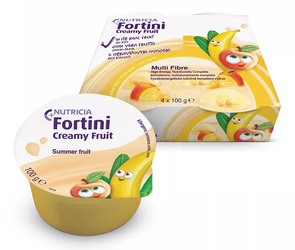 FORTINI CREAMY FRUIT MULTI FIBRE FRUTTI GIALLI 4X100 G - fitfarma.it