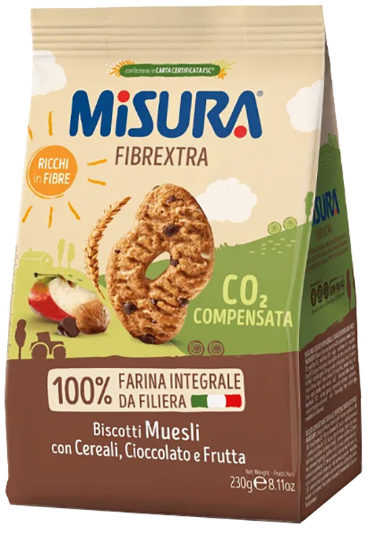 MISURA FROLLINI FIBRE EXTRA MUESLI 230 G - fitfarma.it