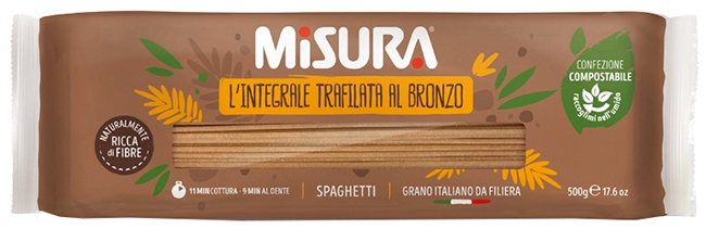 MISURA SPAGHETTI INTEGRALI CON GERME DI GRANO 500 G - fitfarma.it