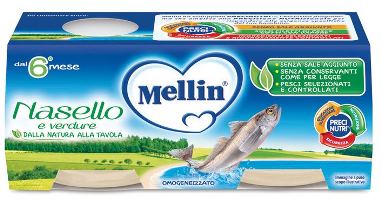 MELLIN OMOGENEIZZATO NASELLO 2 X 80 G - fitfarma.it