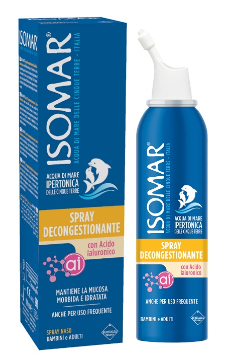 ISOMAR SPRAY DECONGESTIONANTE ACIDO IALURONICO 100 ML - fitfarma.it
