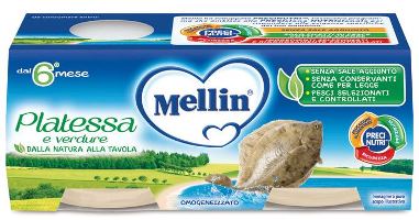 MELLIN OMOGENEIZZATO PLATESSA 2X80 G - fitfarma.it